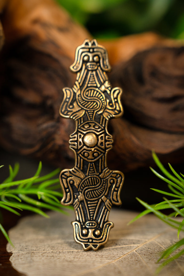 Viking brooch Birka, grave 1080, bronze
