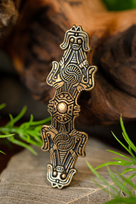 Viking brooch Birka, grave 1080, bronze