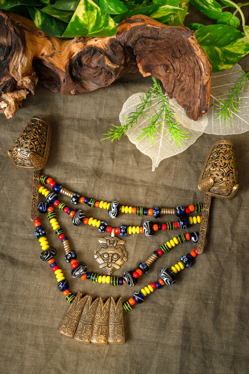 Wikińskie koraliki szklane Gotland, 5 szt.