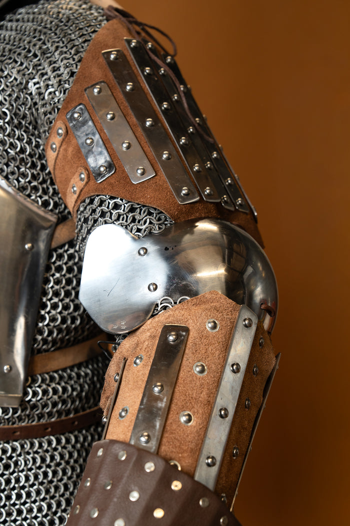 Leather vambraces 14th century, underarm armour