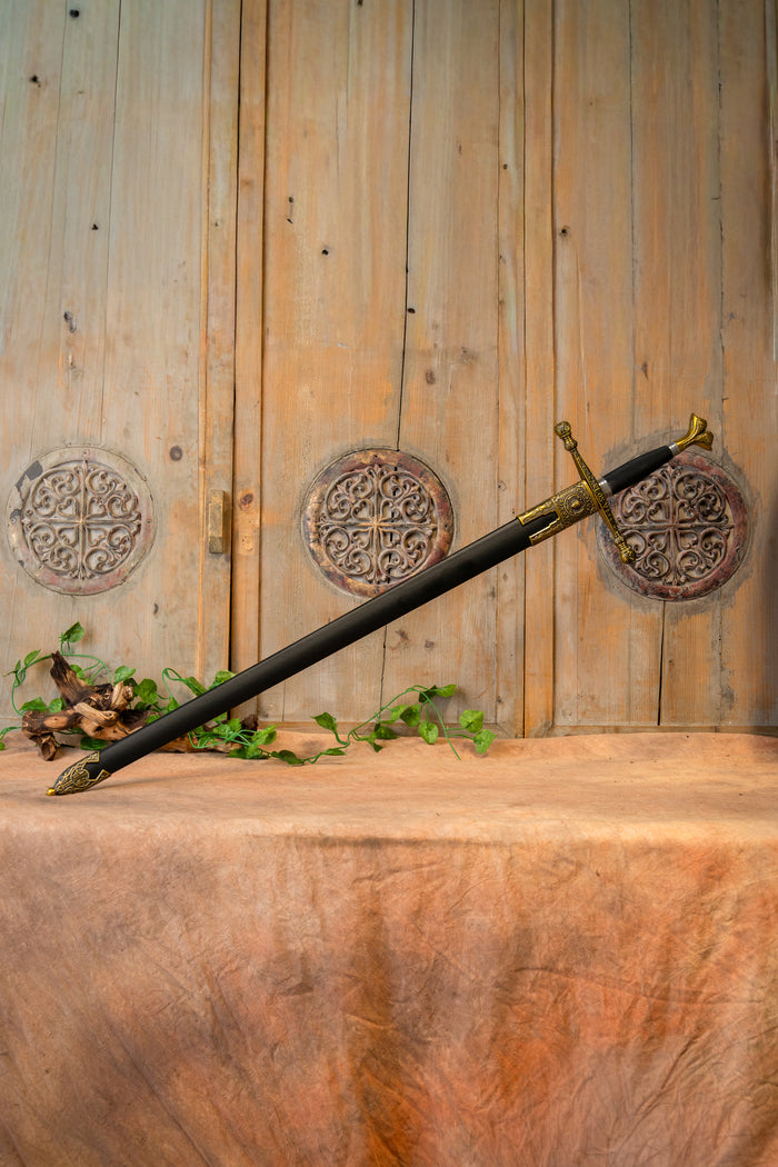 Charles V sword with scabbard, semi-sharp