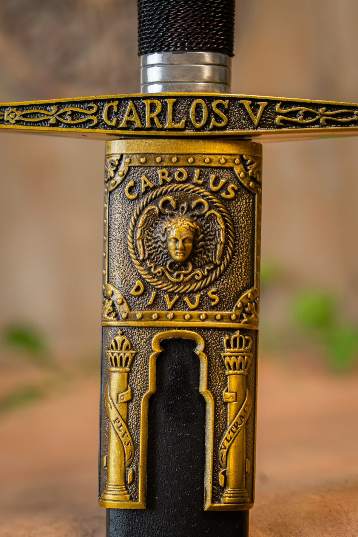 Charles V sword with scabbard, semi-sharp