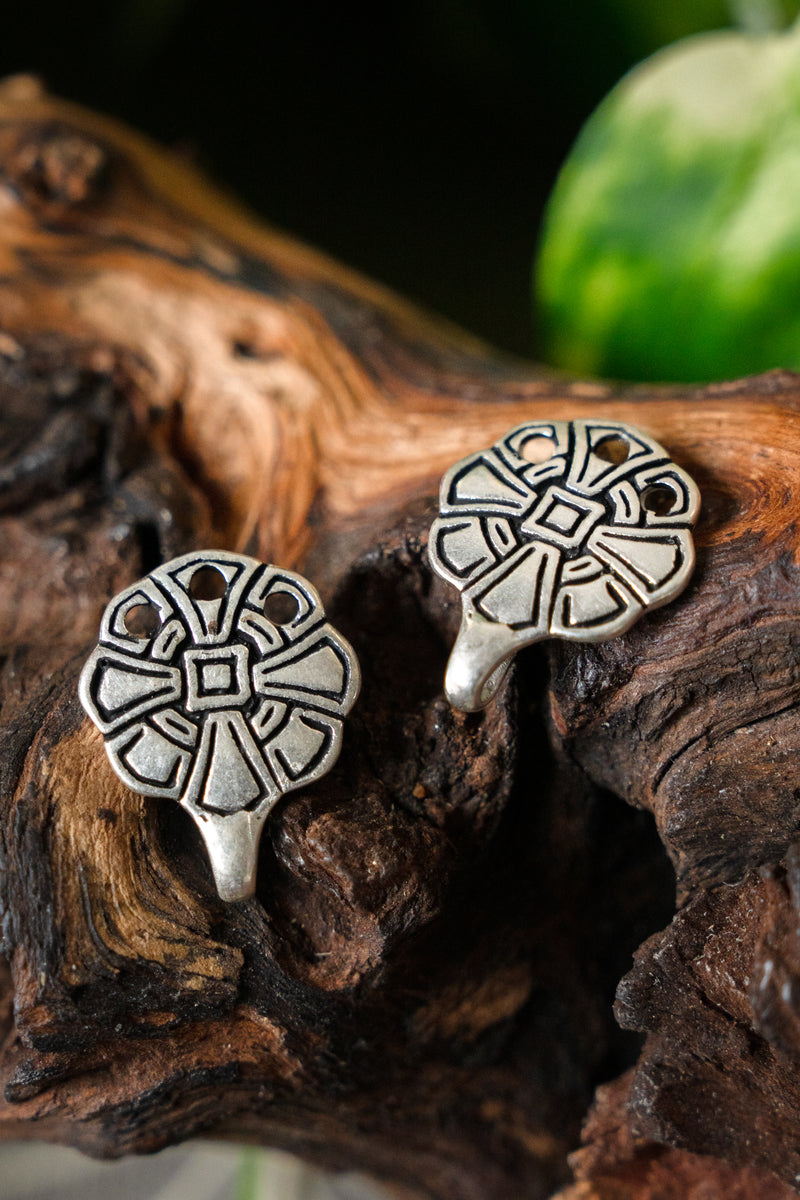 Fermetures anglo-saxonnes pour bandes de jambe, bronze argenté