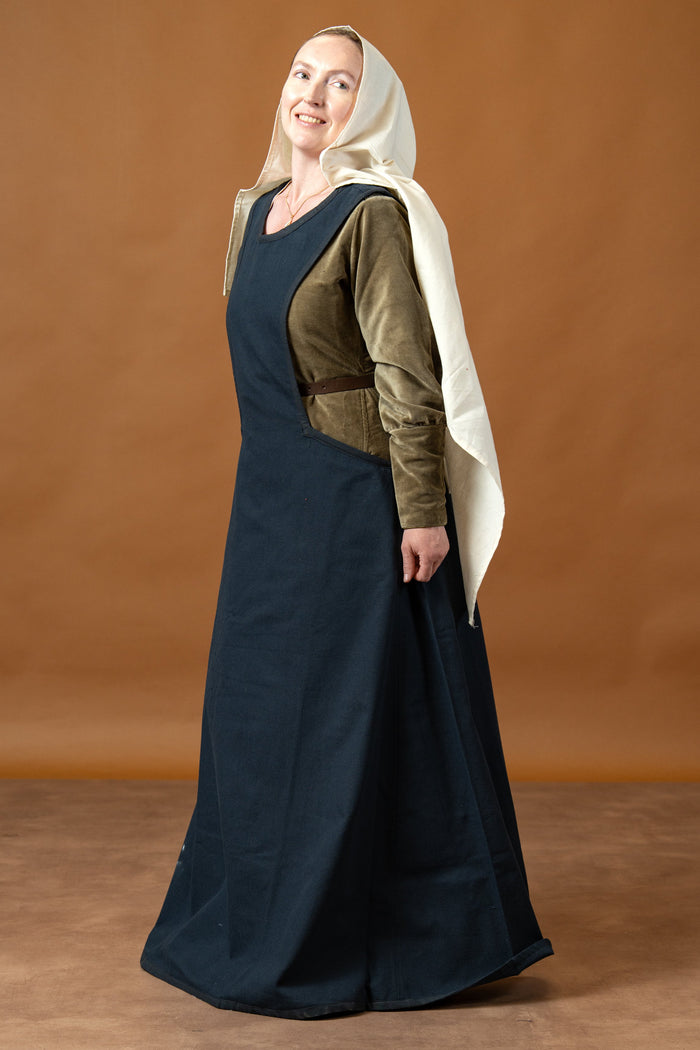 Medieval surcotte Isabeau, blue