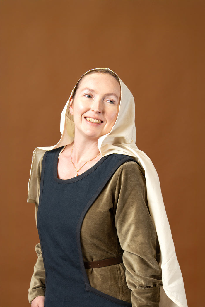 Medieval surcotte Isabeau, blue