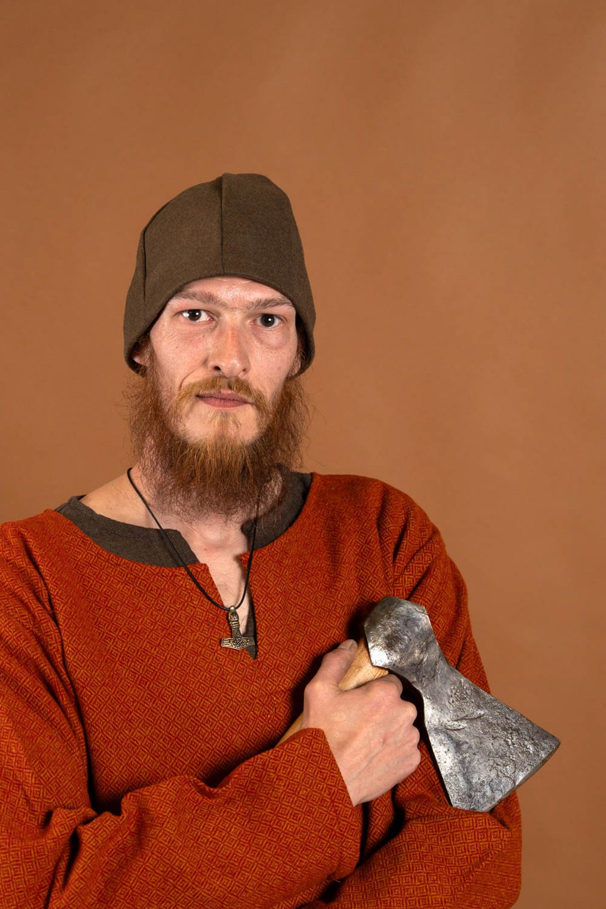 Thor's hammer with eagle head, bronze