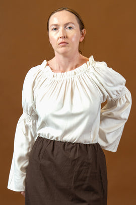 Baroque blouse, white