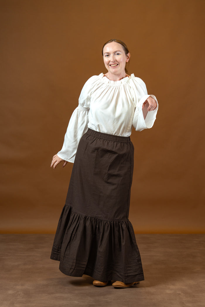 Baroque blouse, white