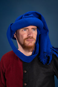 Chaperon Jan van Eyck, wool, blue