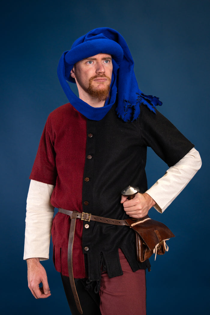 Chaperon Jan van Eyck, wool, blue