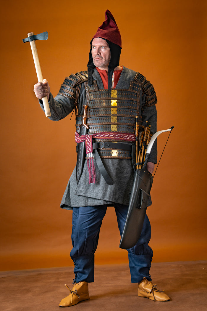 Viking lamellar armour Visby, blackened