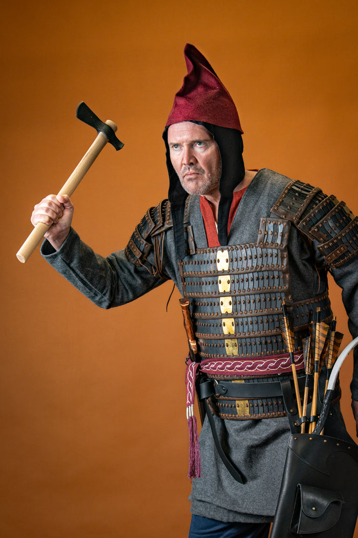 Viking lamellar armour Visby, blackened