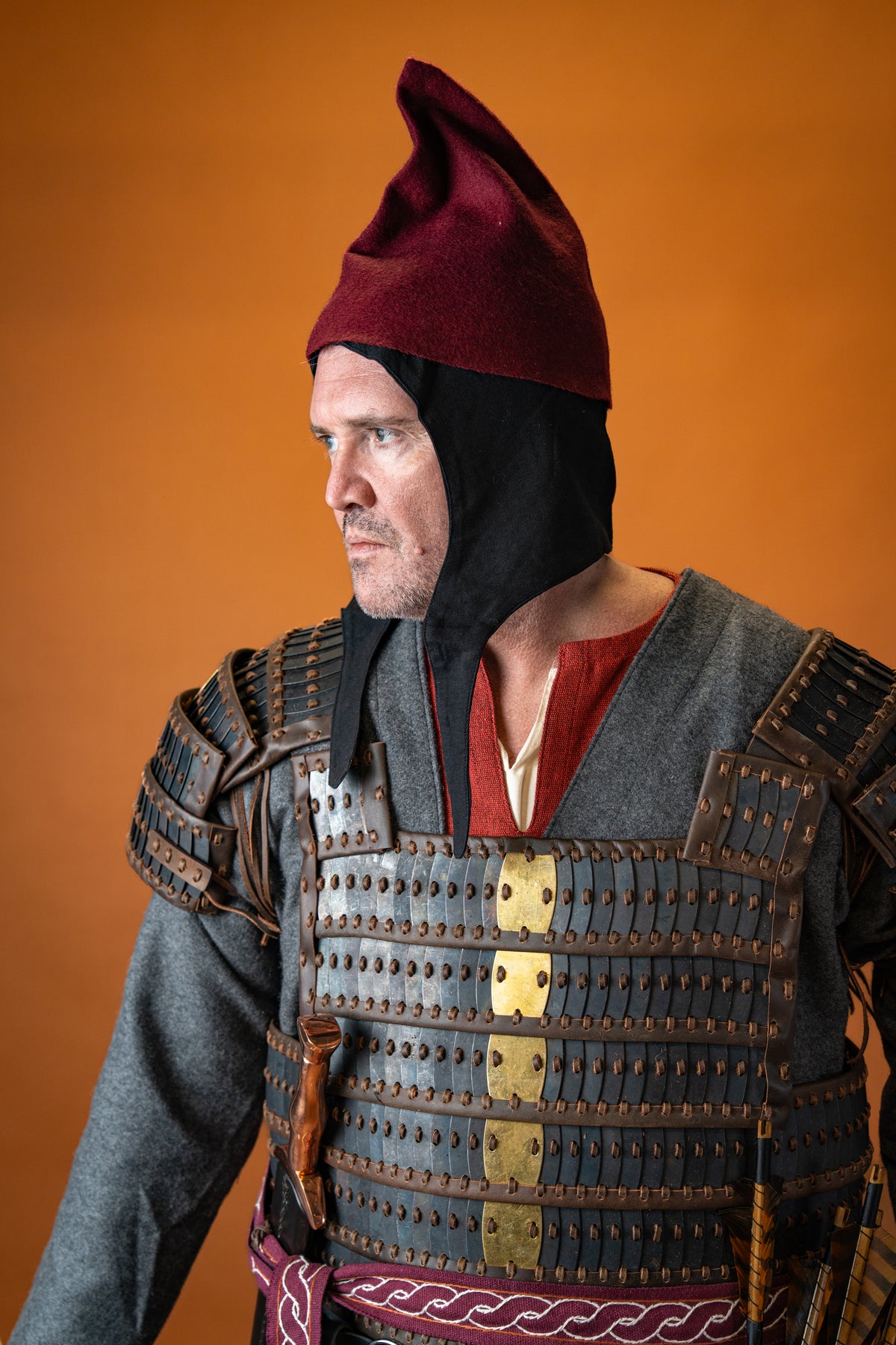 Viking lamellar armour Visby, blackened