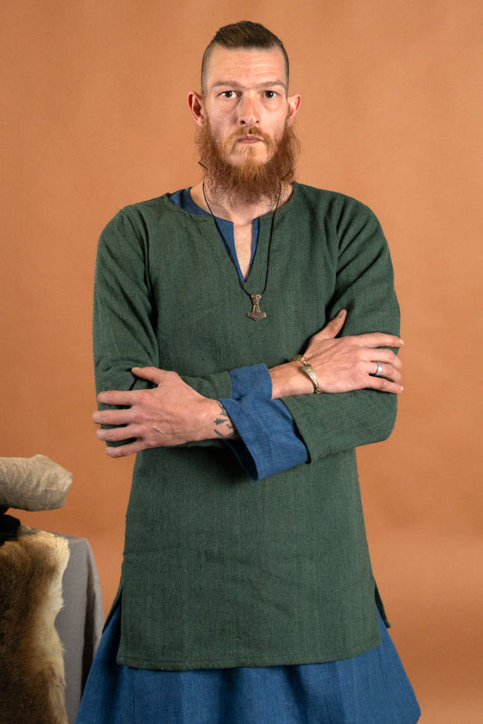 Viking tunic Tronde, green