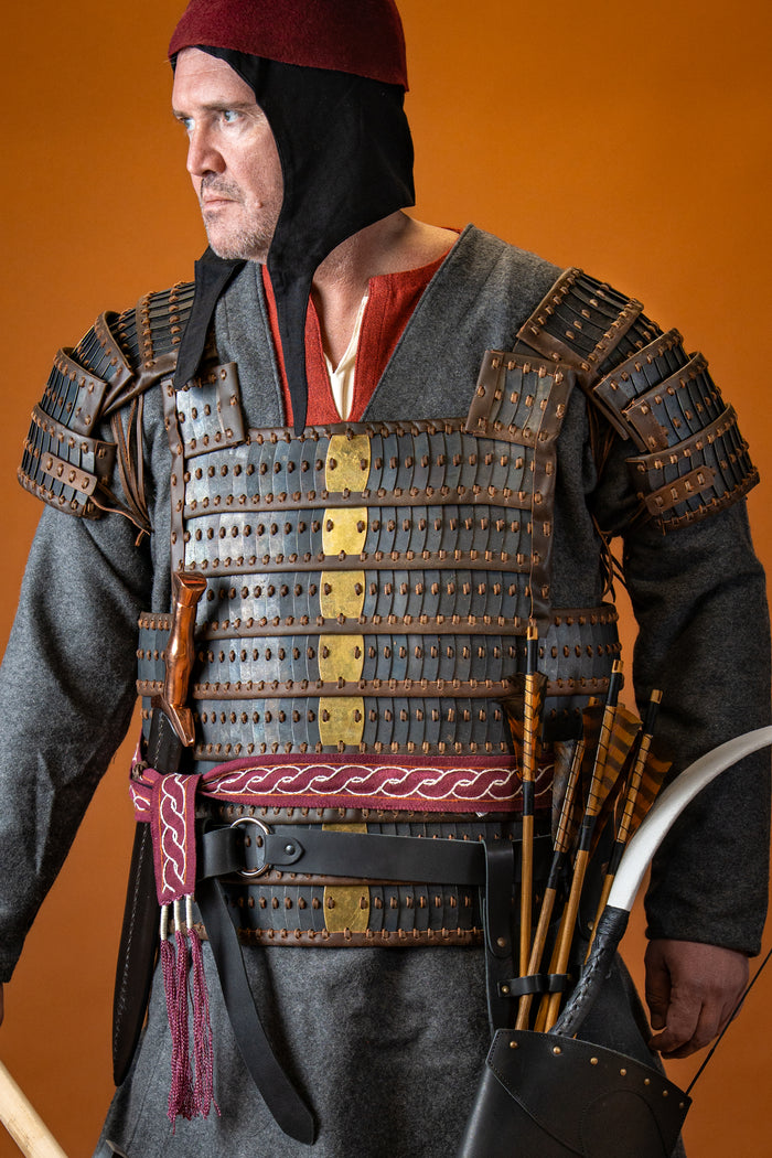 Viking lamellar armour Visby, blackened