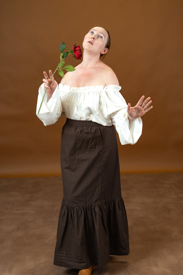 Baroque blouse, white