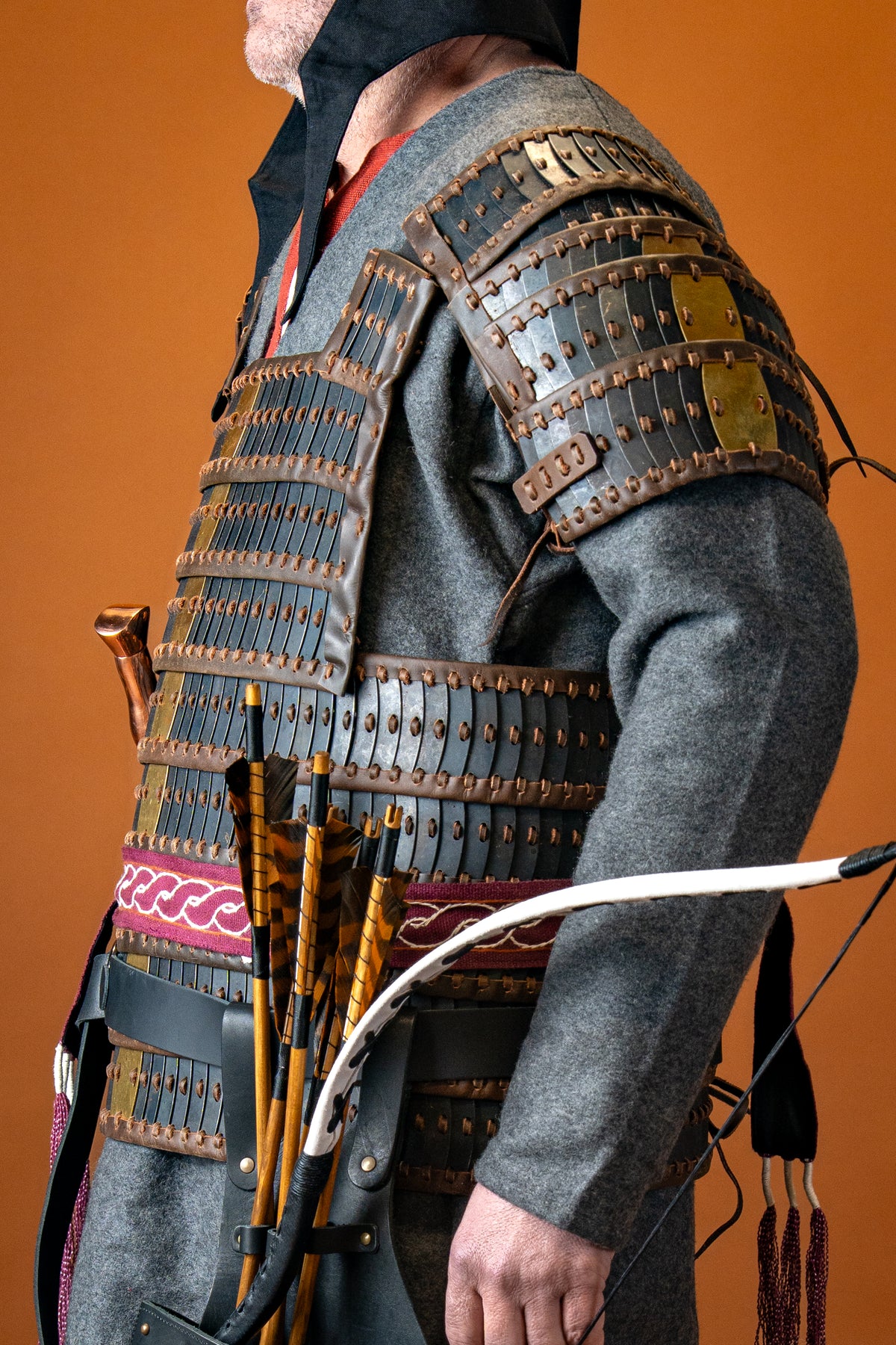 Viking lamellar armour Visby, blackened