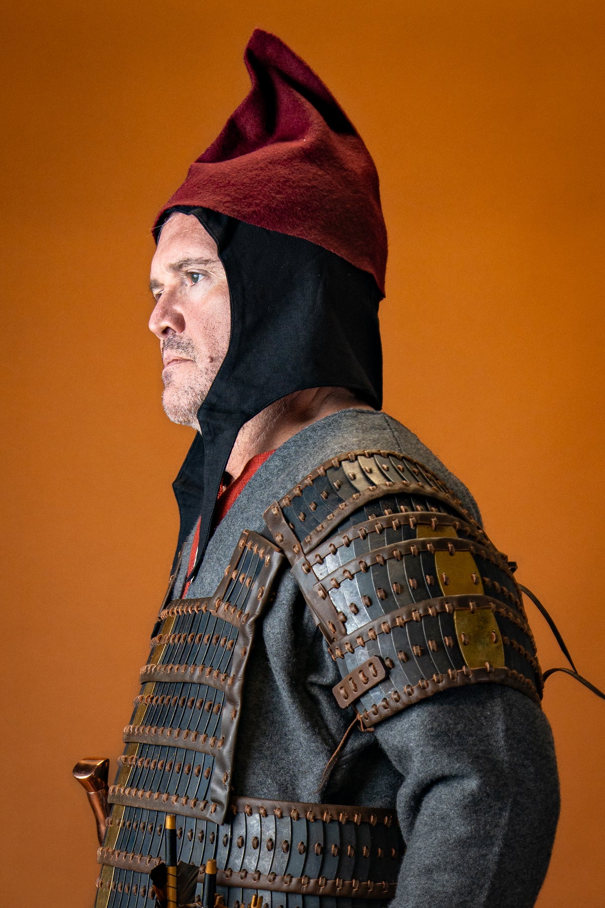 Medieval cap, black