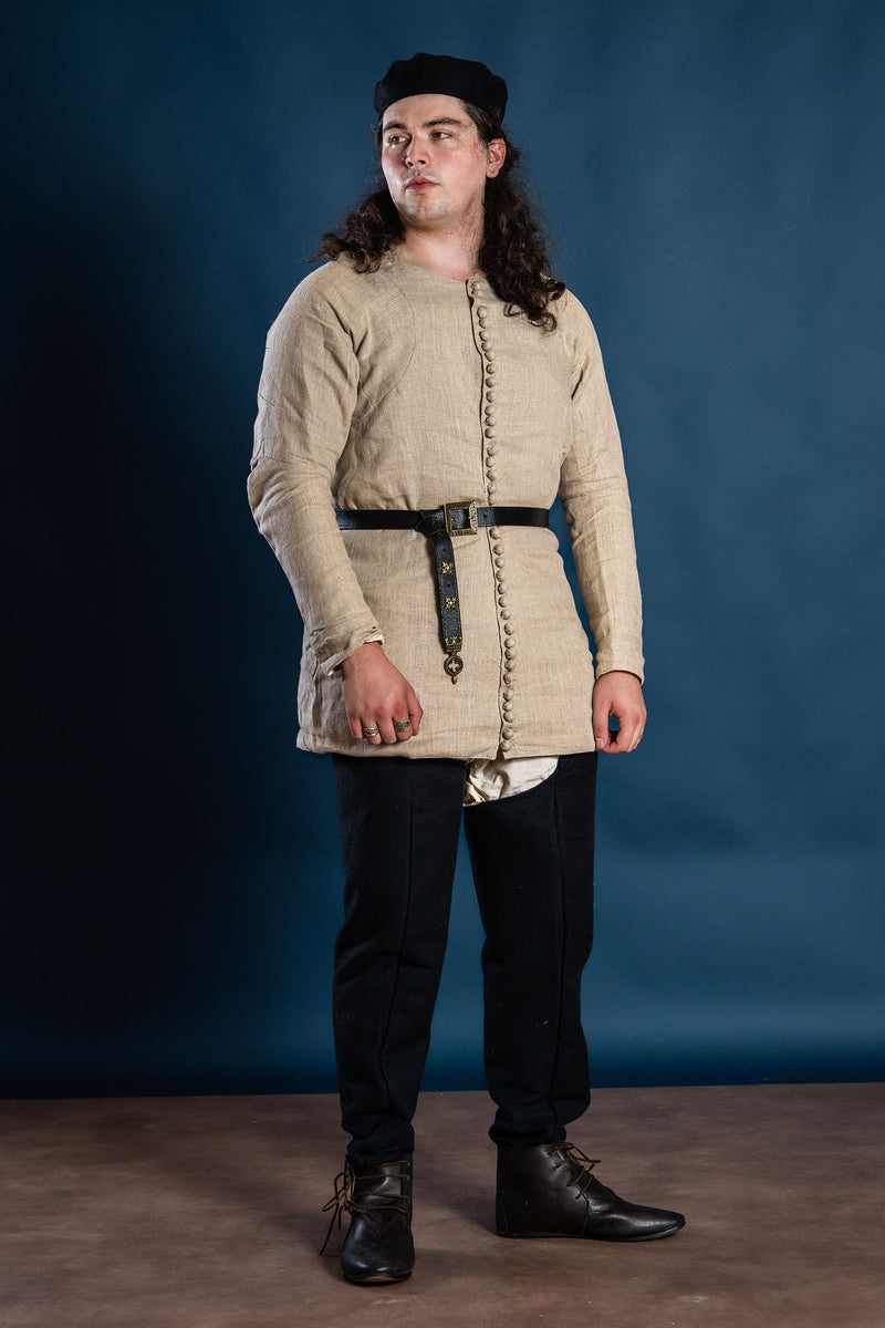 Pourpoint XIV w. Charles de Blois, len, naturalny