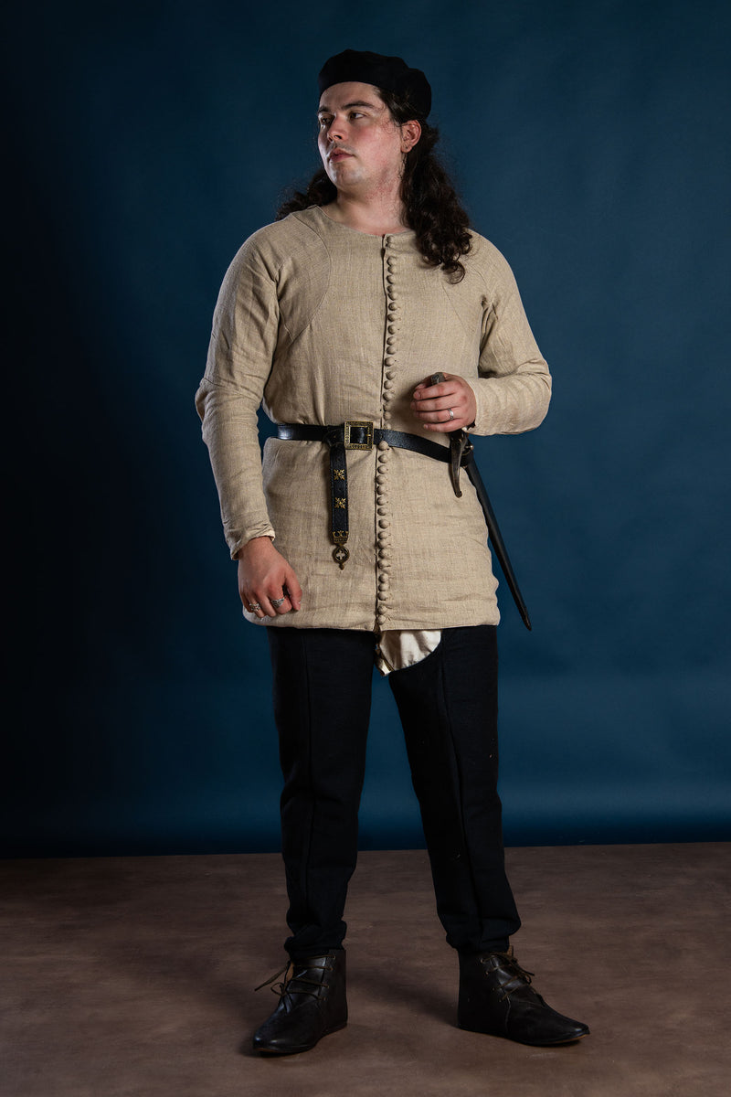 Pourpoint XIV w. Charles de Blois, len, naturalny