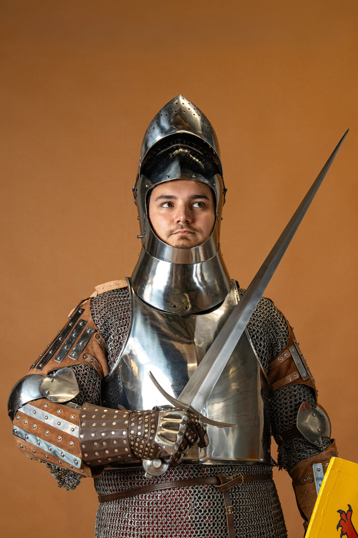 Great bascinet (1400–1450), 2 mm (battle-ready)
