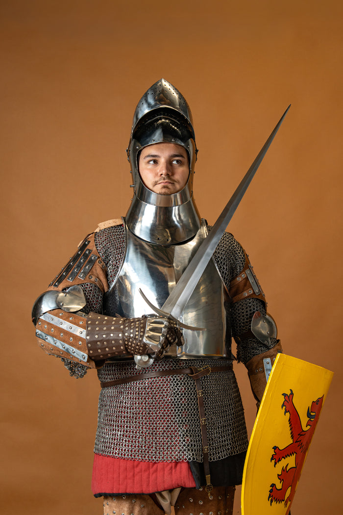 Leather vambraces 14th century, underarm armour