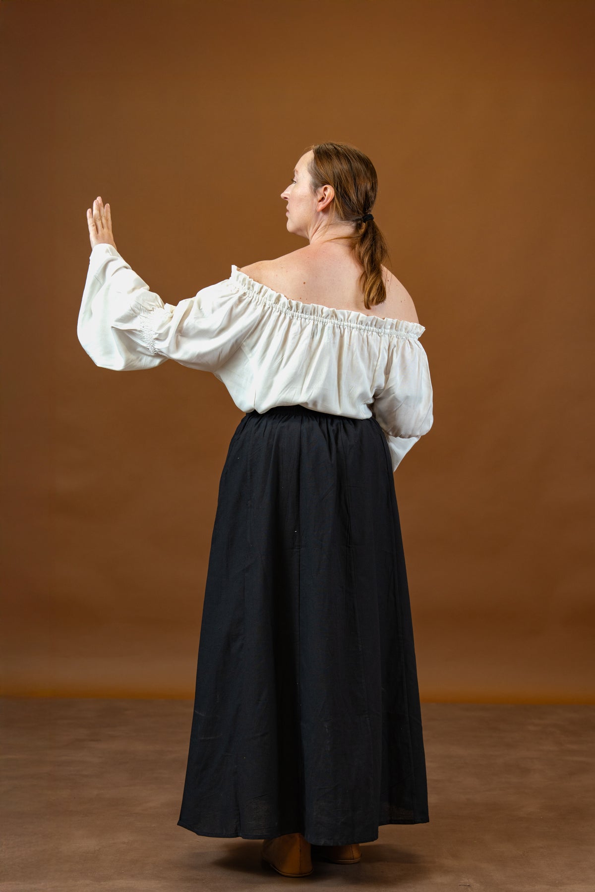 Baroque blouse, white