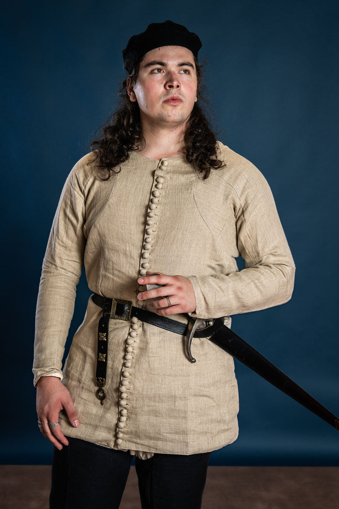 14th Century Pourpoint of Charles de Blois, linen, natural