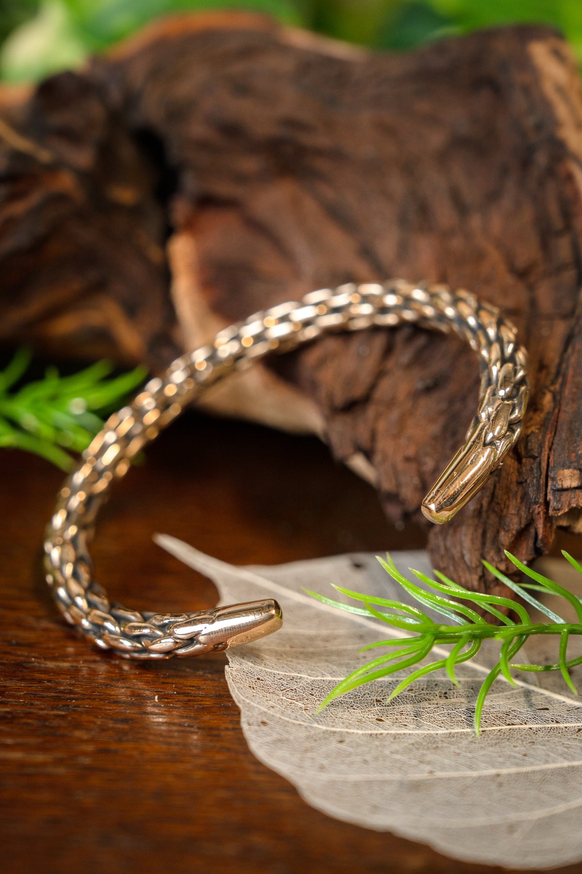 Braided bracelet, bronze