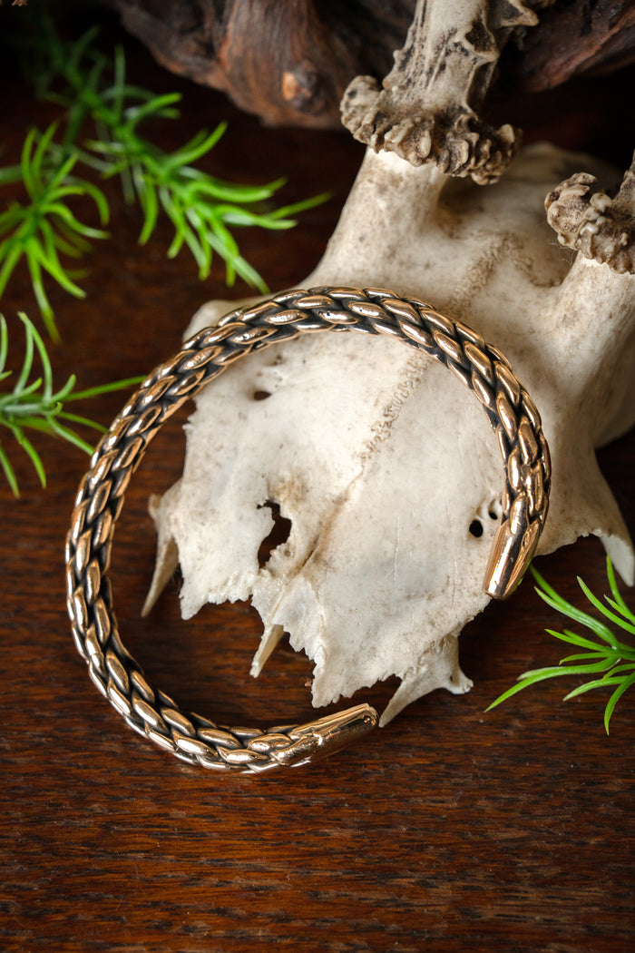 Braided bracelet, bronze