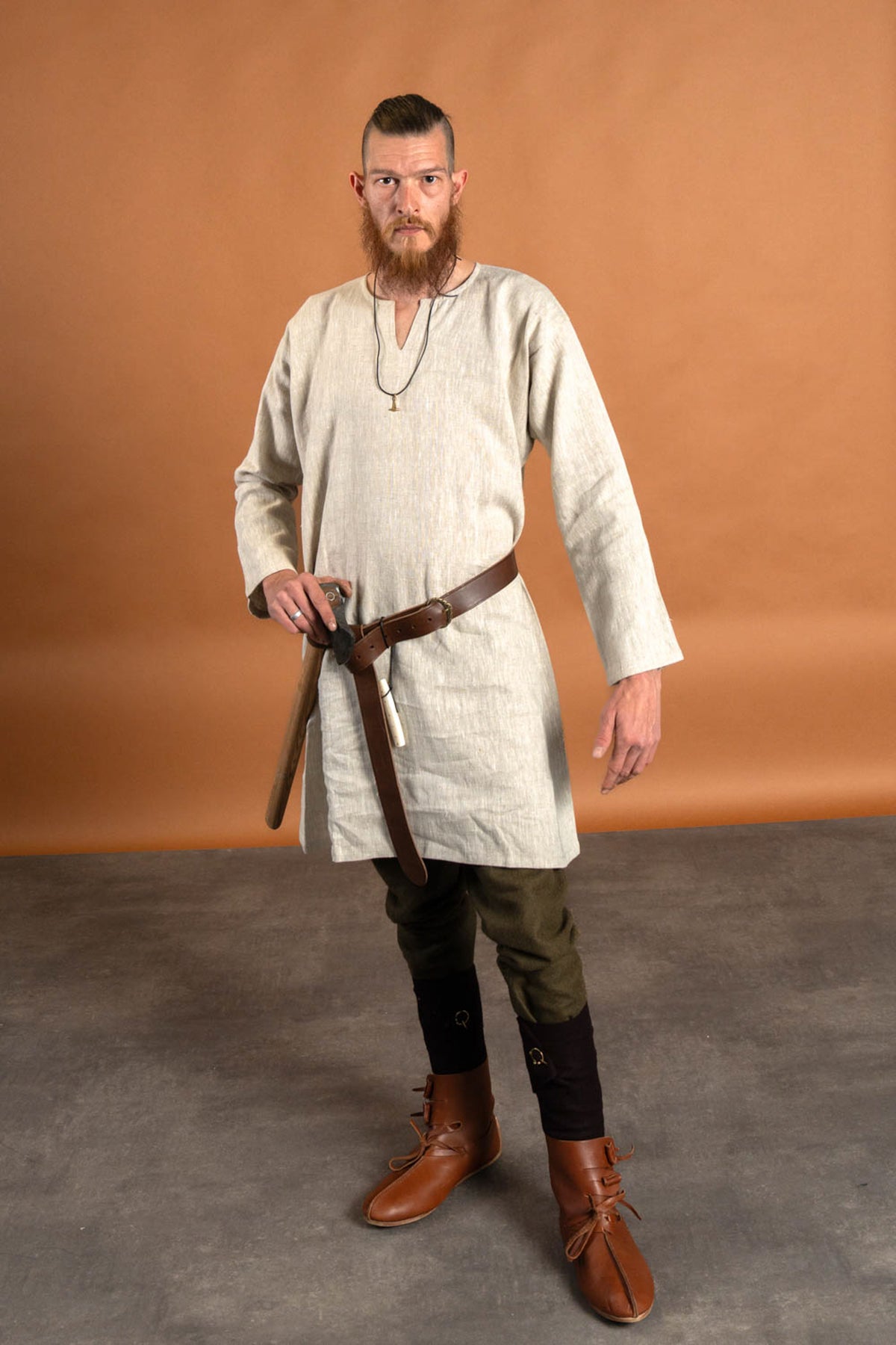 Thorsberg trousers Fenris, wool blend, autumn green