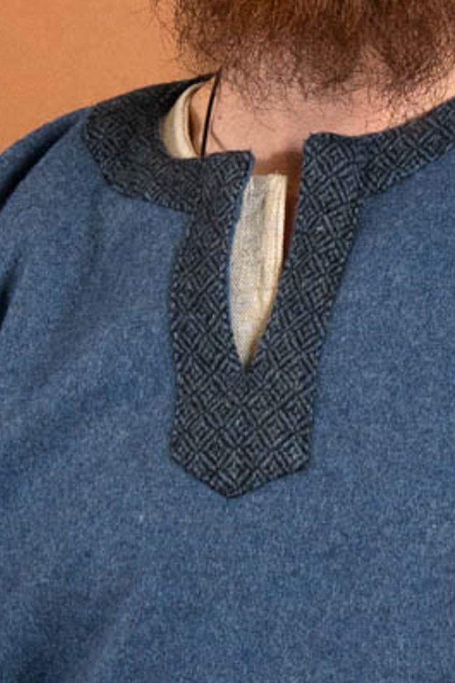 Viking tunic Guthrum, wool, blue