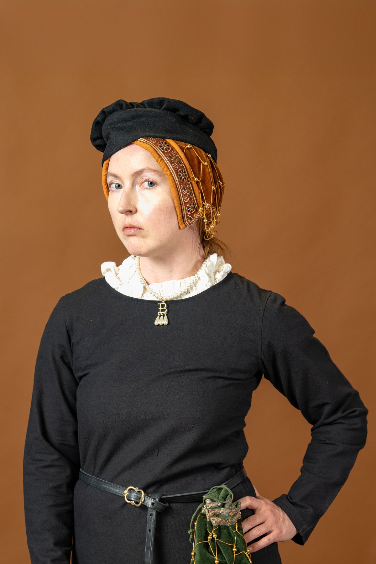 Medieval dress Freya (black)