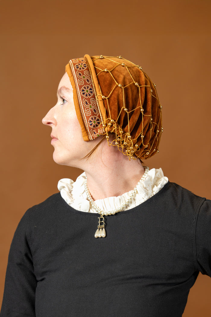 Hairnet (caul) Isabeau, velvet, red