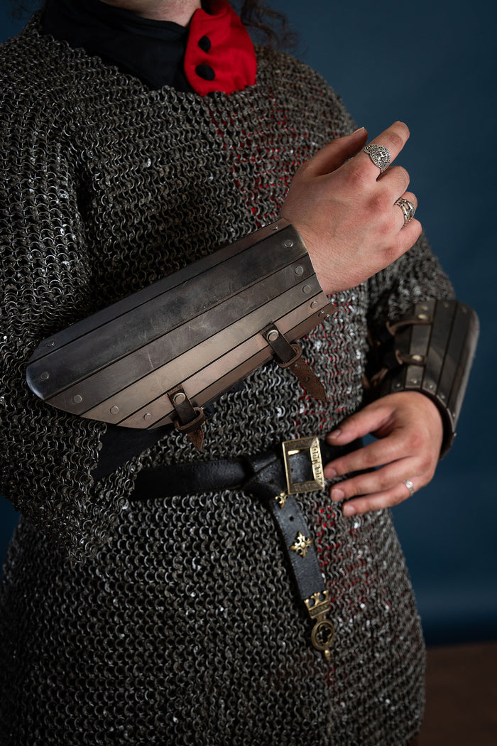 Steel bracer, underarm armour, 1.6 mm