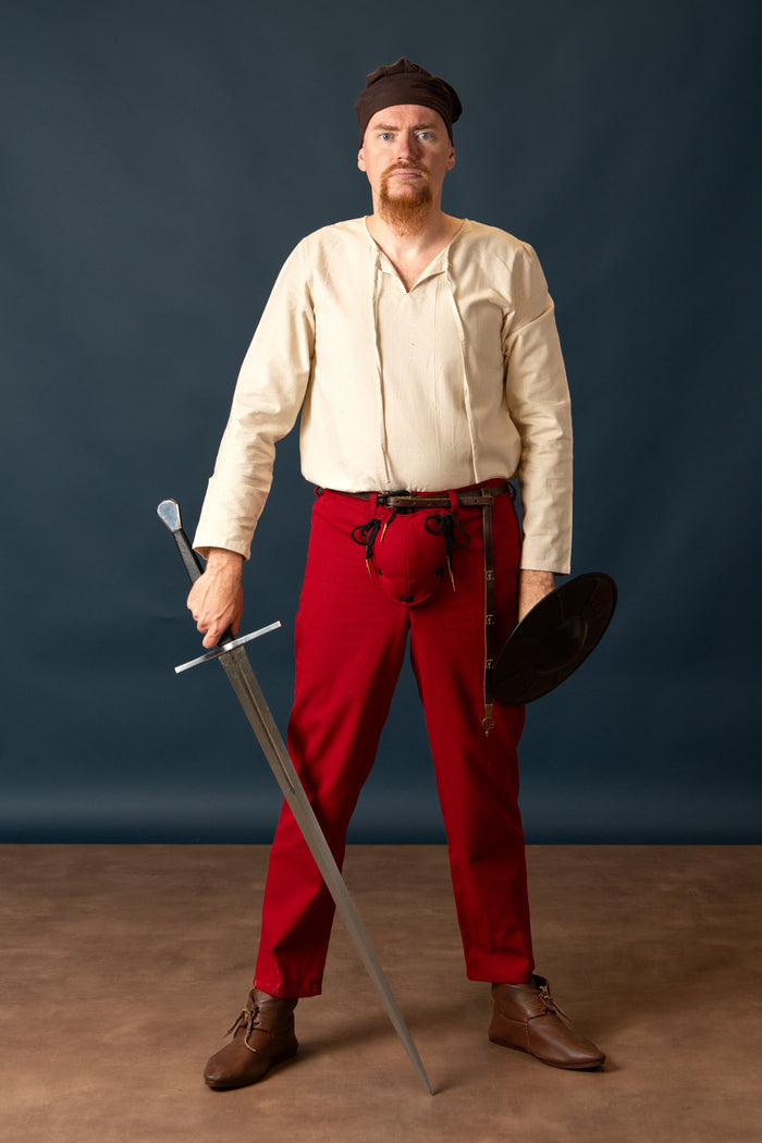 Landsknecht trousers Daniel, red