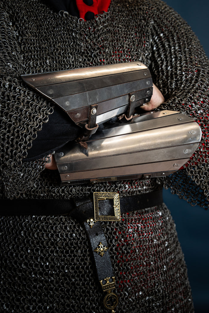 Steel bracer, underarm armour, 1.6 mm