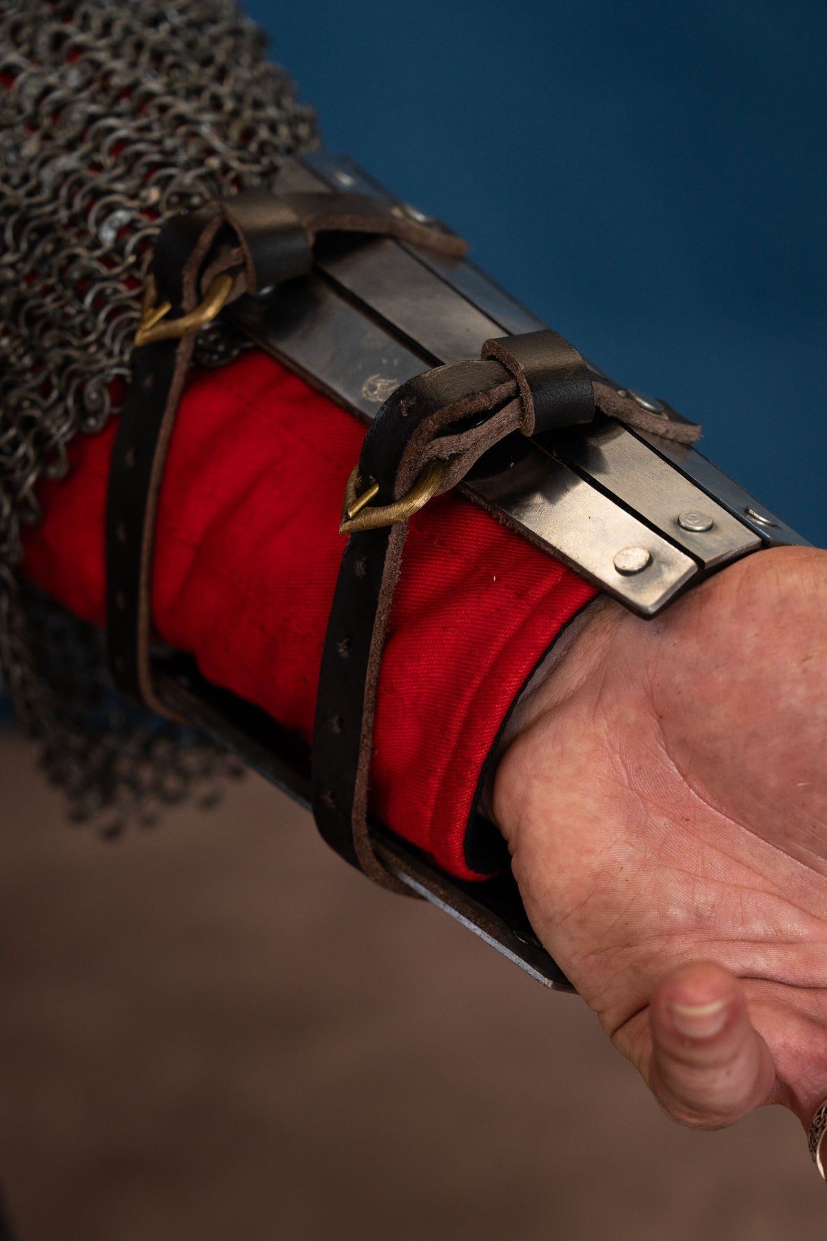 Steel bracer, underarm armour, 1.6 mm