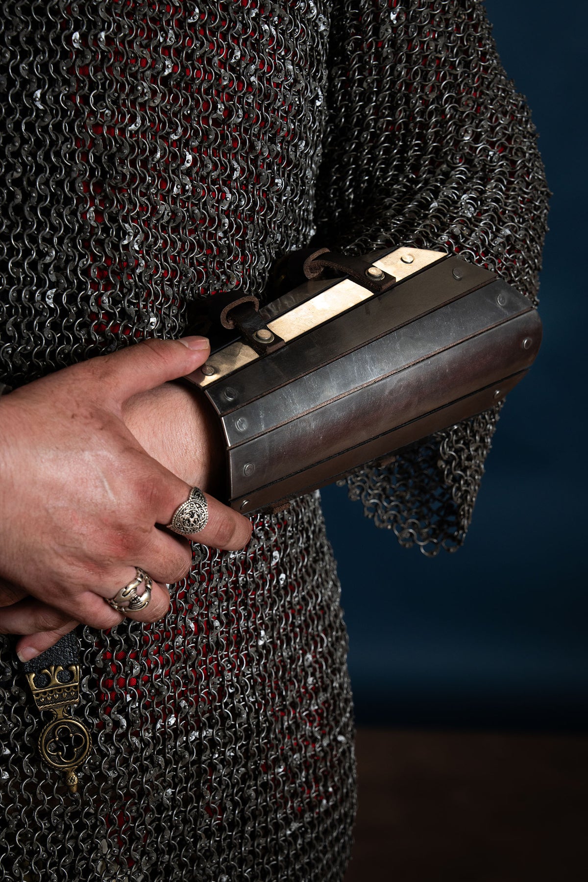 Steel bracer, underarm armour, 1.6 mm