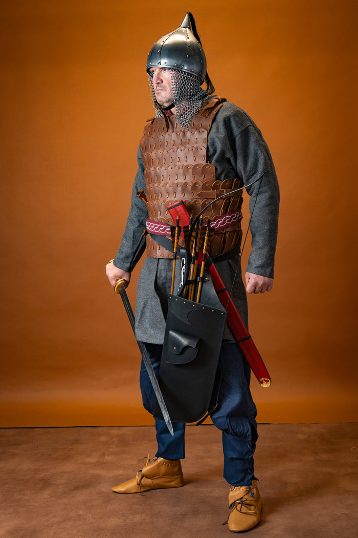 Viking caftan Loki (grey), wool blend