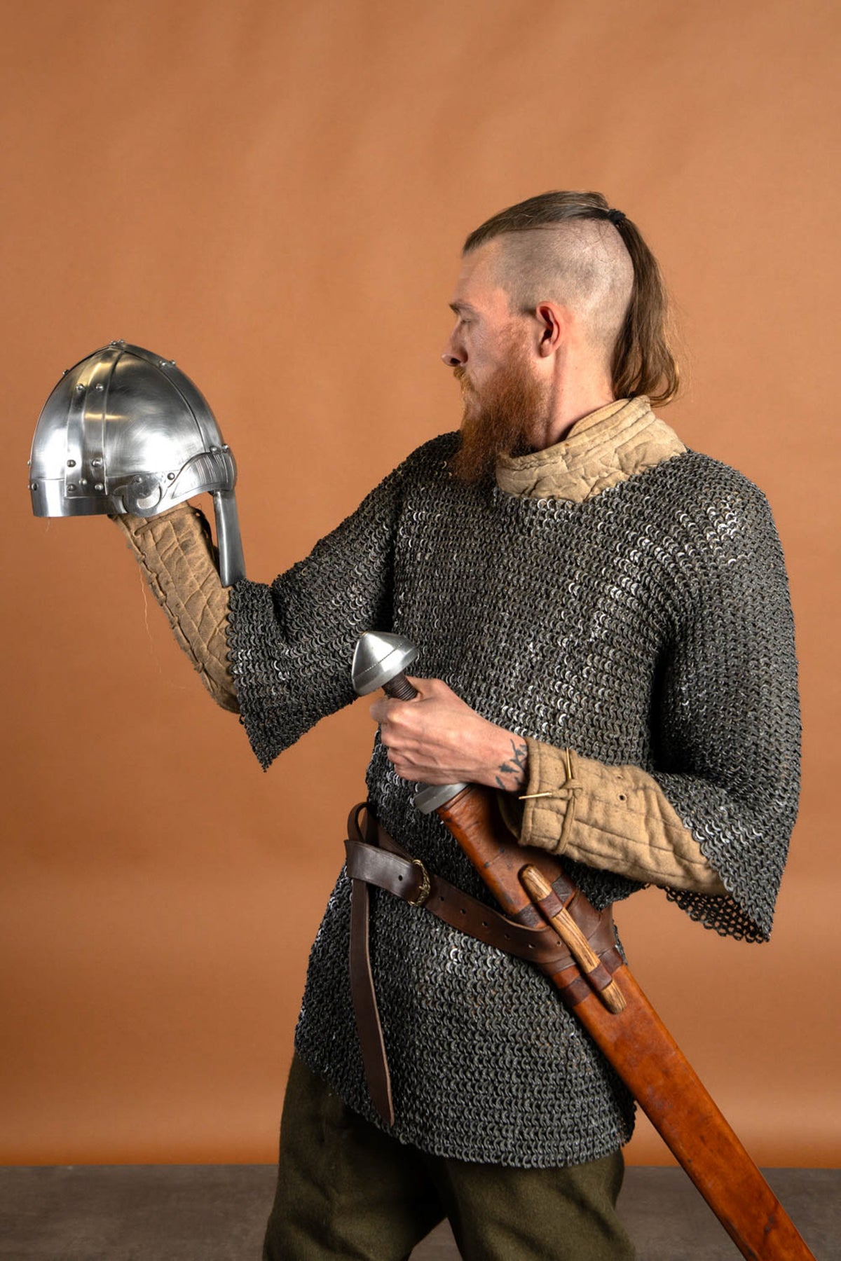 Viking spangenhelm Bjarni, 2 mm (battle-ready)
