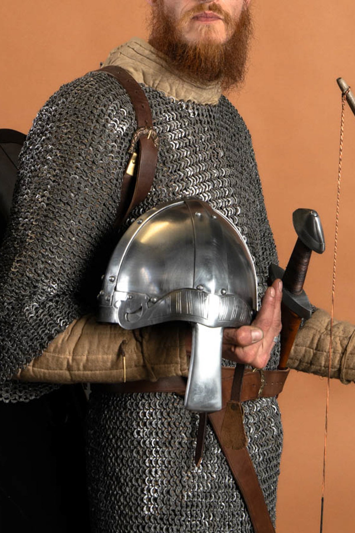 Viking spangenhelm Bjarni, 2 mm (battle-ready)