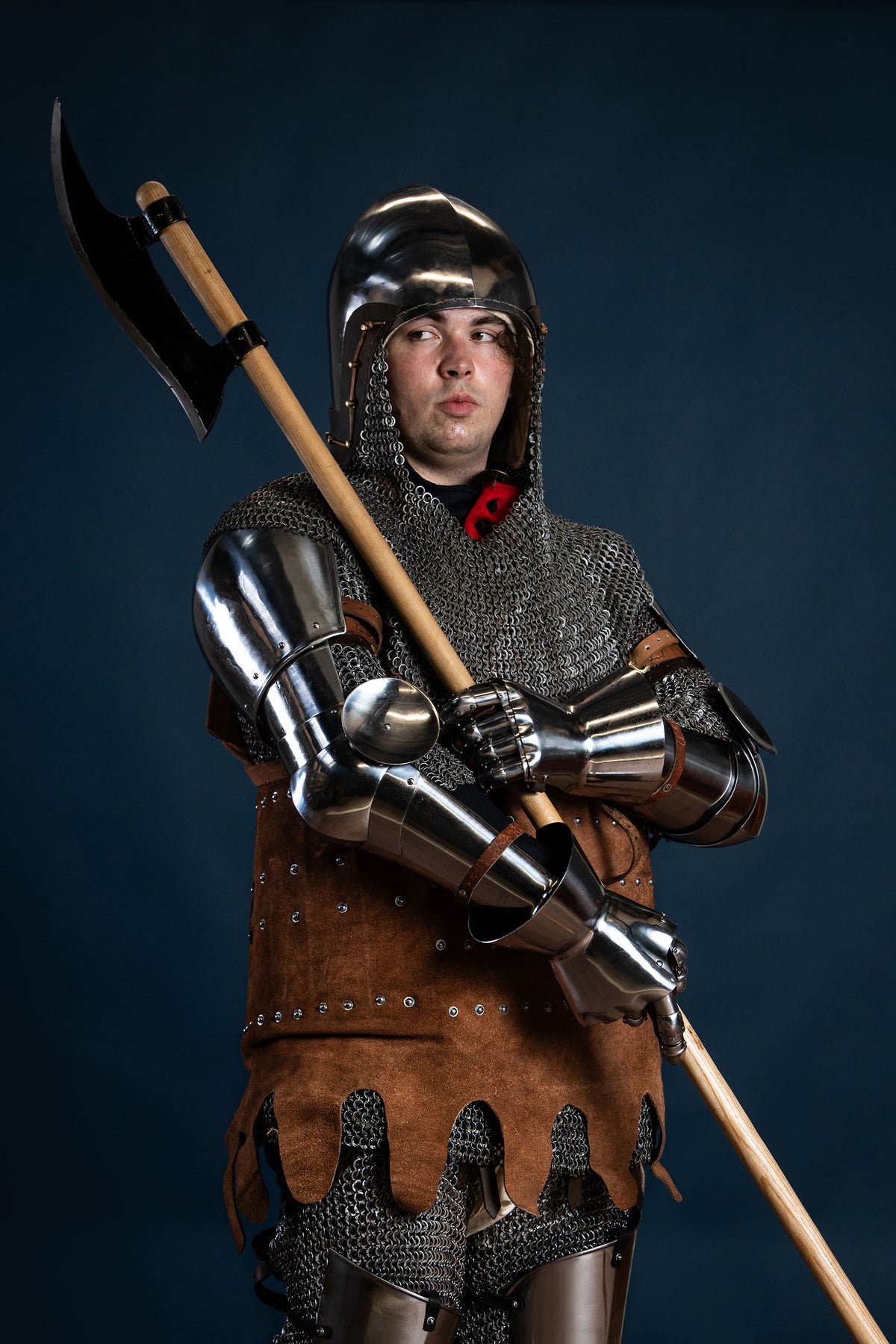 14th century vambraces, arm armour, 1.6 mm