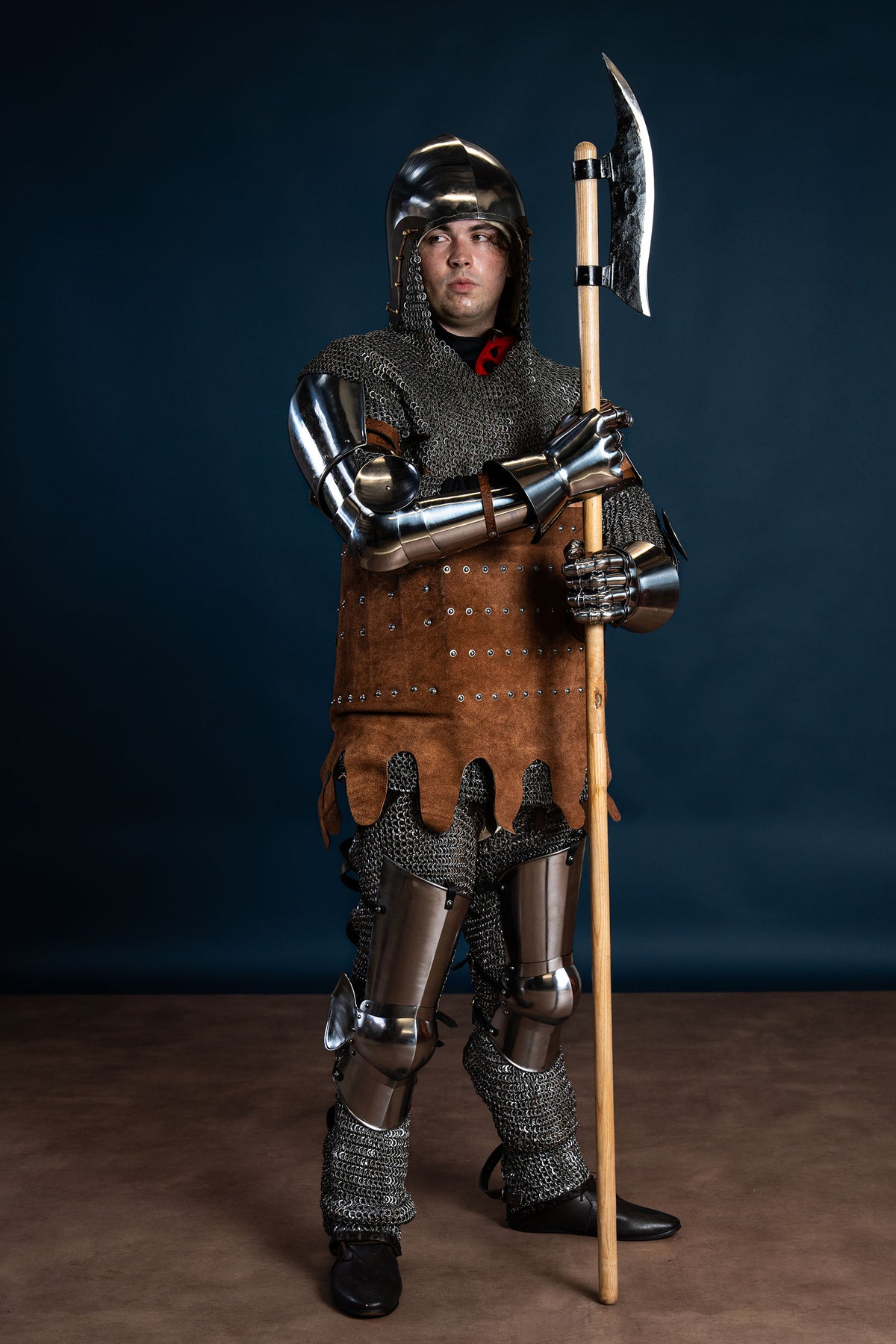 14th century vambraces, arm armour, 1.6 mm