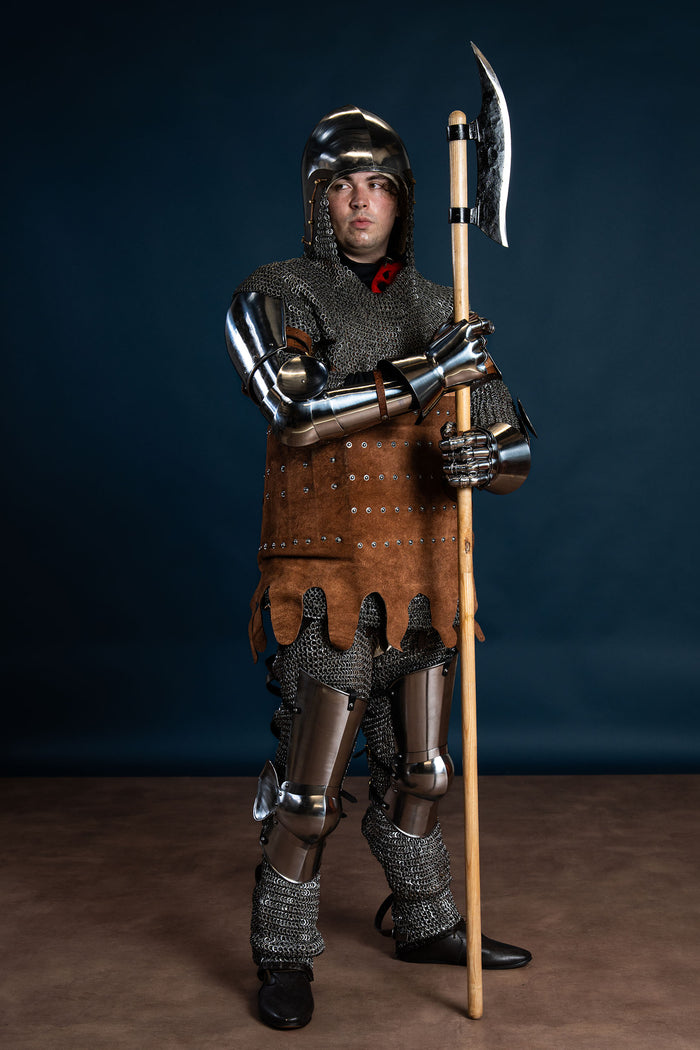 14th century vambraces, arm armour, 1.6 mm