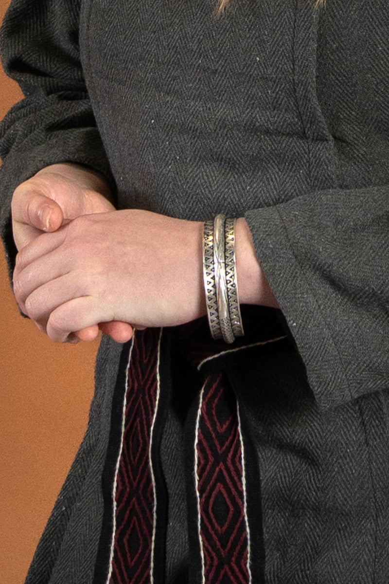 10. århundredes Rusvik-armring, forsølvet bronze