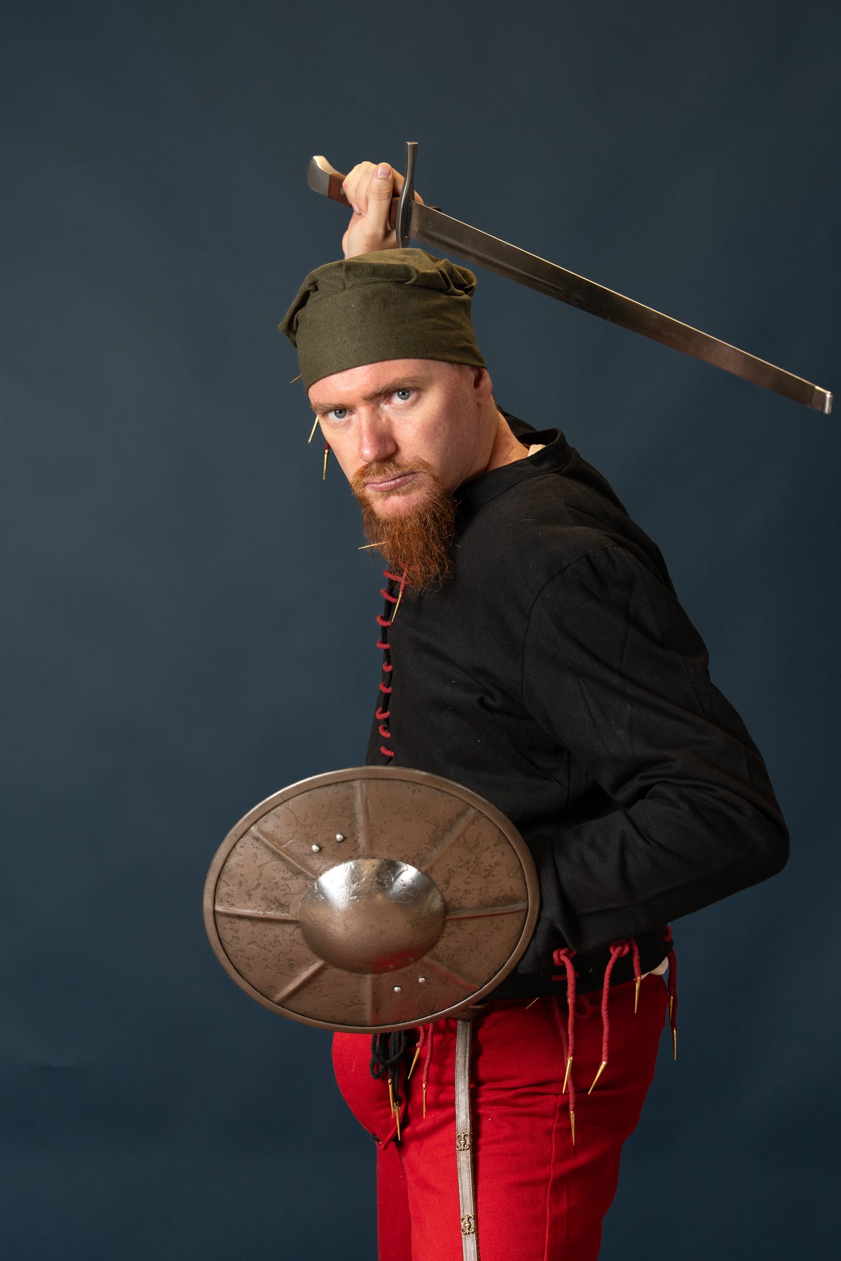 15th century arming doublet Bernhard, black