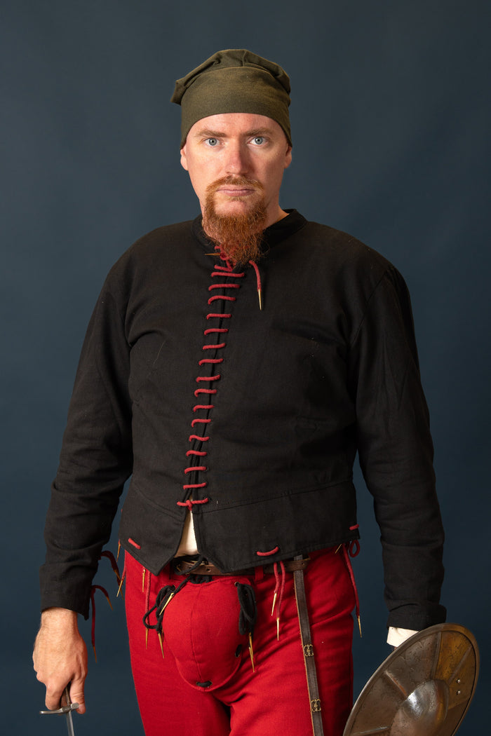 15th century arming doublet Bernhard, black