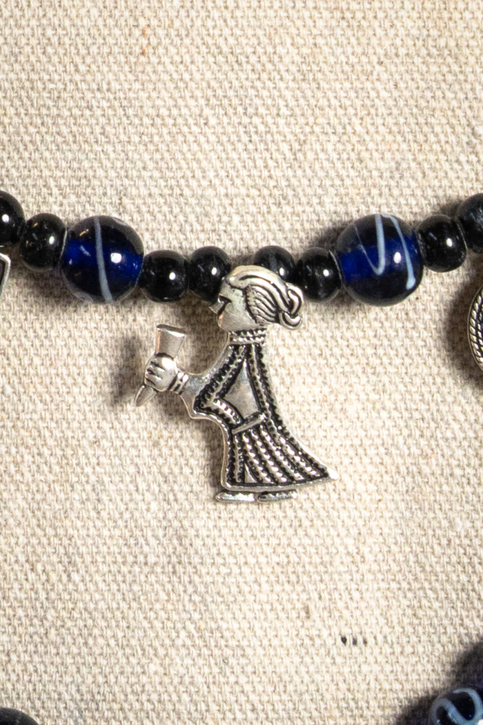 Viking Valkyrie-amulet Klinta, silvered bronze