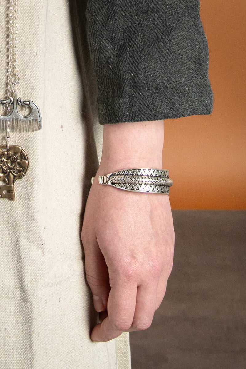 10. århundredes Rusvik-armring, forsølvet bronze